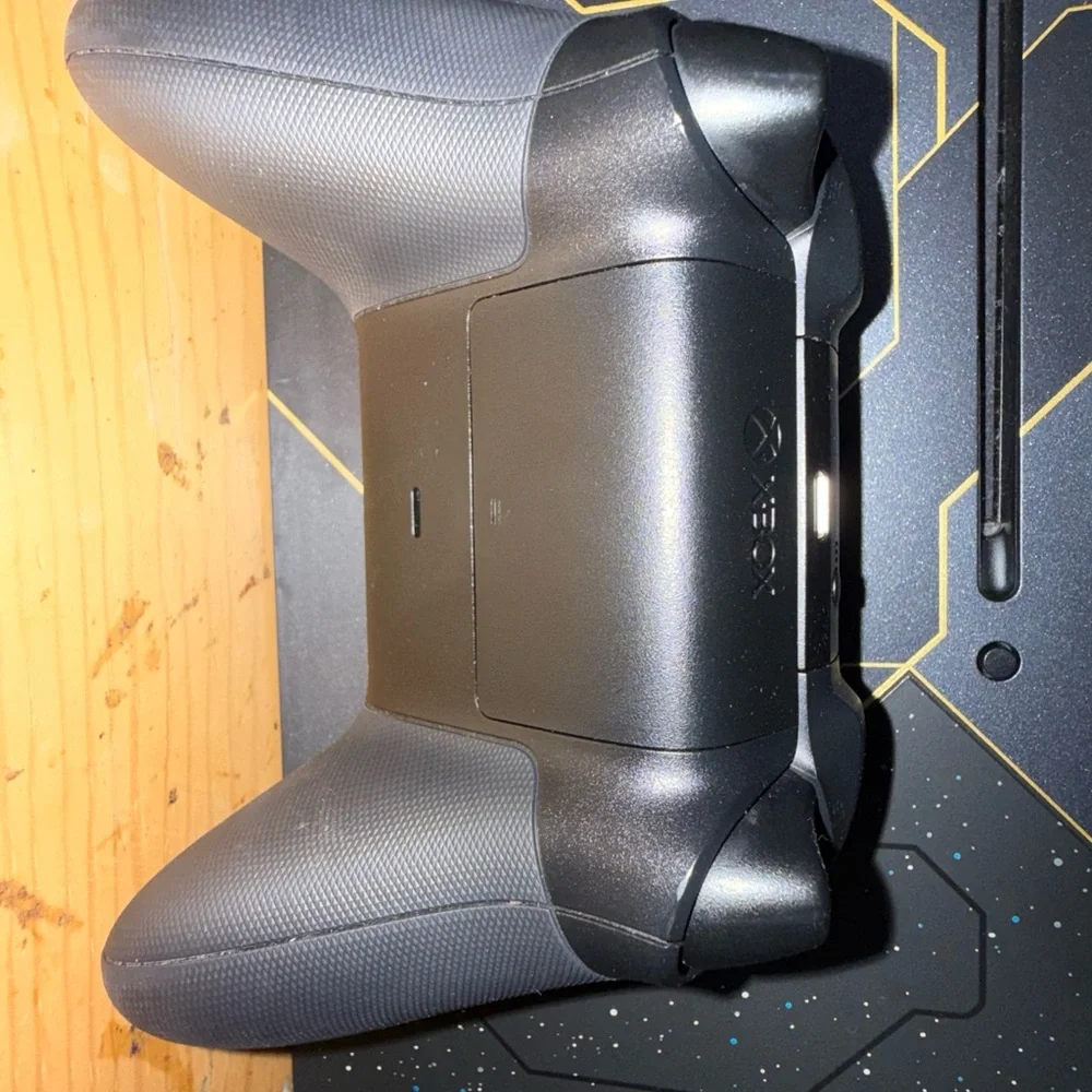 Microsoft Xbox Console - Black with Gold and Blue Accents